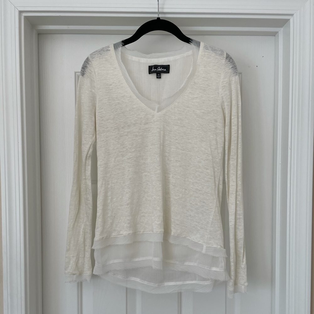 Sam Edelman Ivory Linen Top - XS